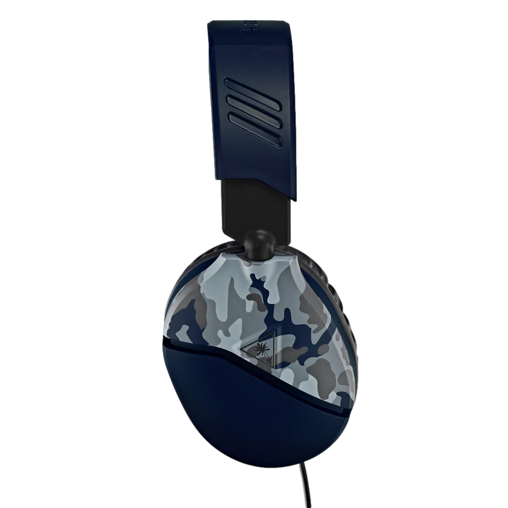 אוזניות גיימינג Turtle Beach Recon 70 Blue Camo – דרייברים 40 מ"מ – מיקרופון מתקפל להשתקה – חיבור 3.5 מ"מ