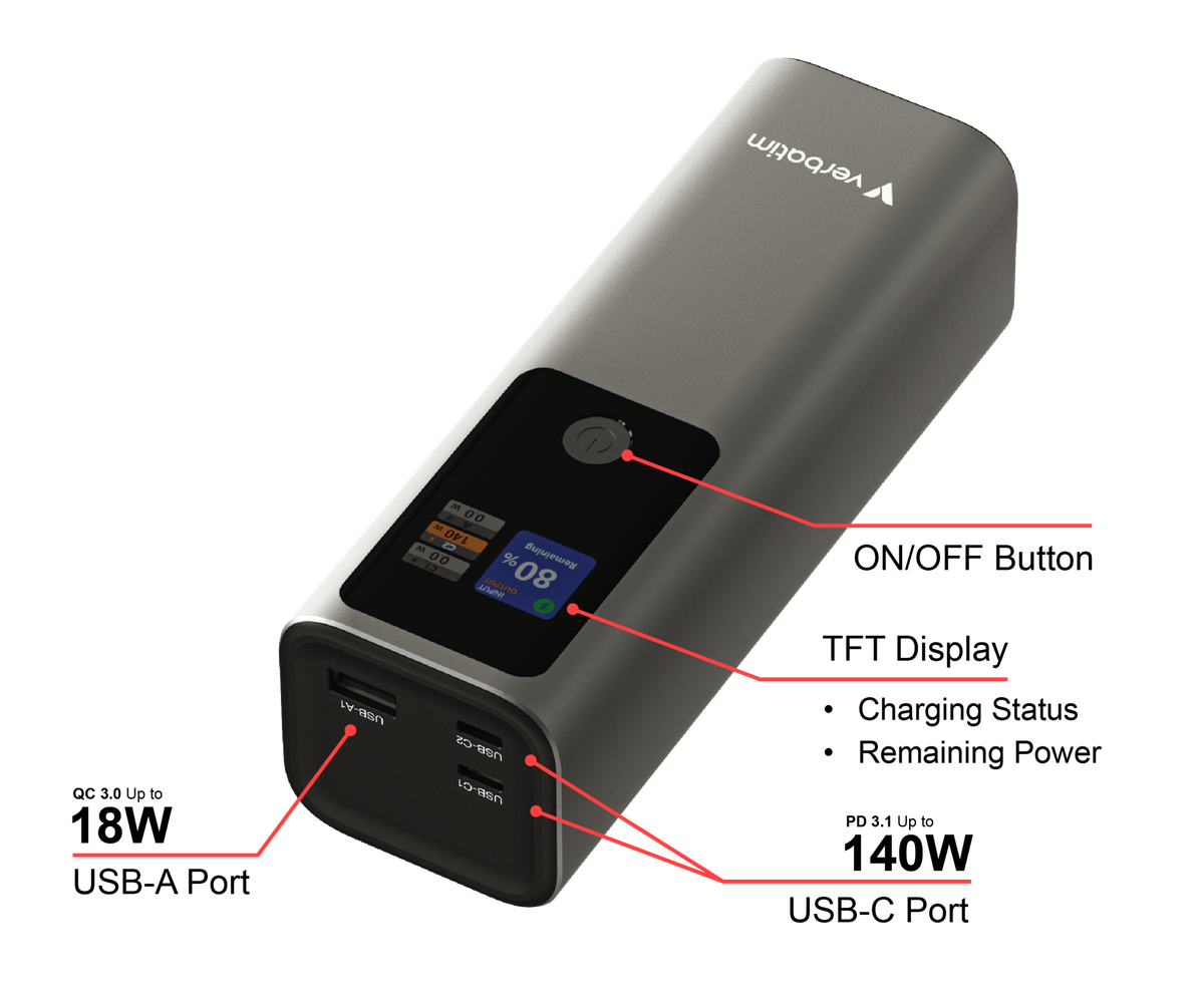 Verbatim Charge ‘n’ Go Power Bank 27000mAh