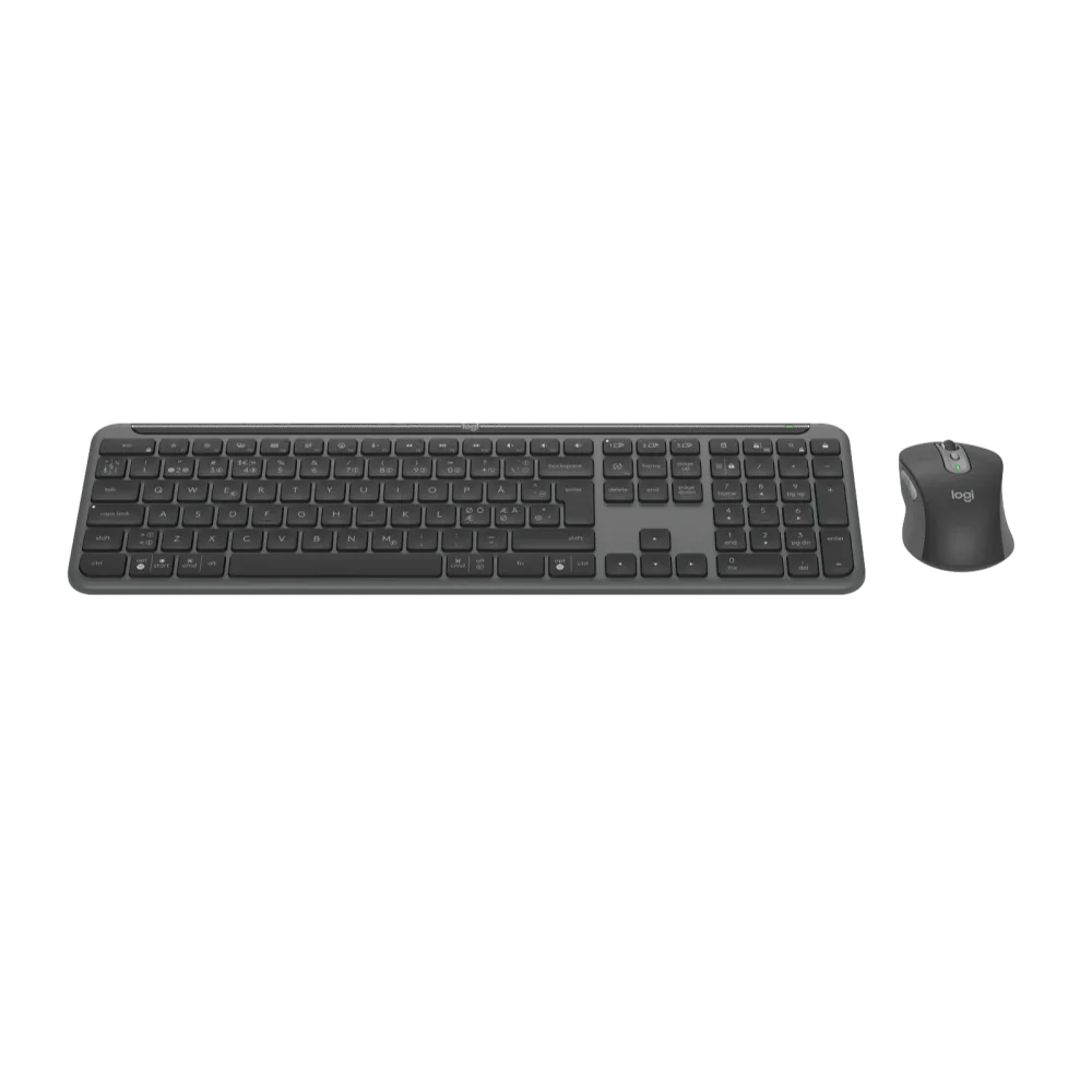 סט מקלדת ועכבר אלחוטי Logitech Signature Slim K950 (MK950) – Graphite