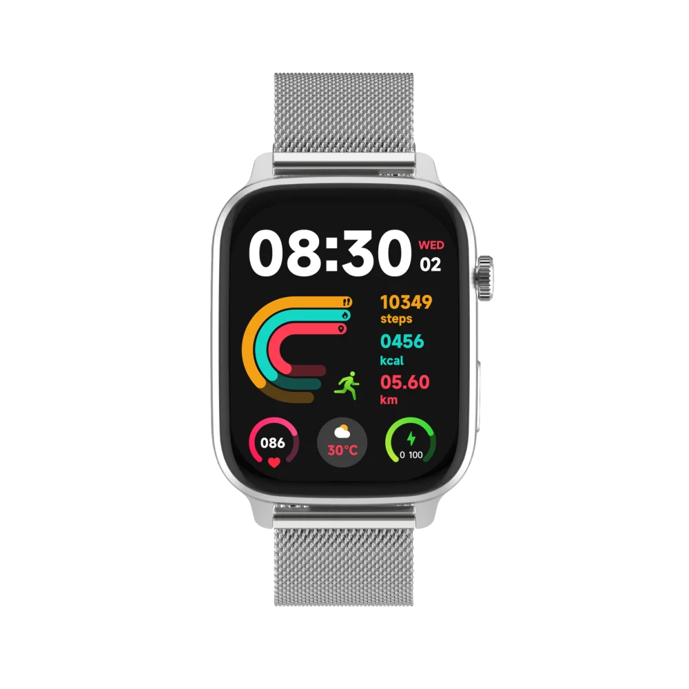שעון ספורט חכם Miracase Multisport – מסך AMOLED 1.952" – עמידות IP68 – מעל 130 מצבי ספורט – שיחות Bluetooth
