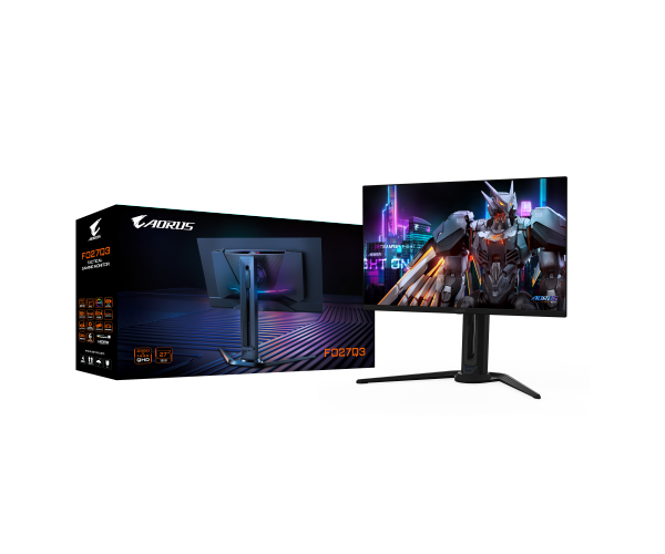 מסך GIGABYTE AORUS FO27Q3 27 2K QD-OLED 0.03ms 360Hz HDR USB KVM