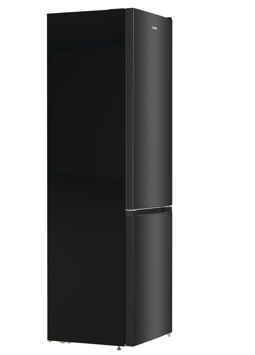 מקרר 2 דלתות gorenje מקפיא תחתון 330 ליטר נירוסטה שחורה דגם NRK6202EBXL4
