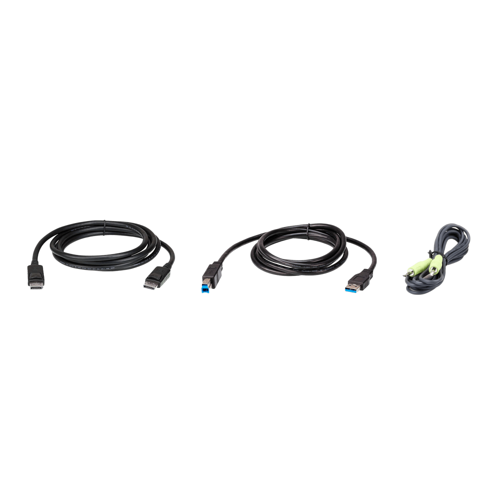 ערכת כבל KVM USB Display Port 2 מטר באחריות יבואן רשמי