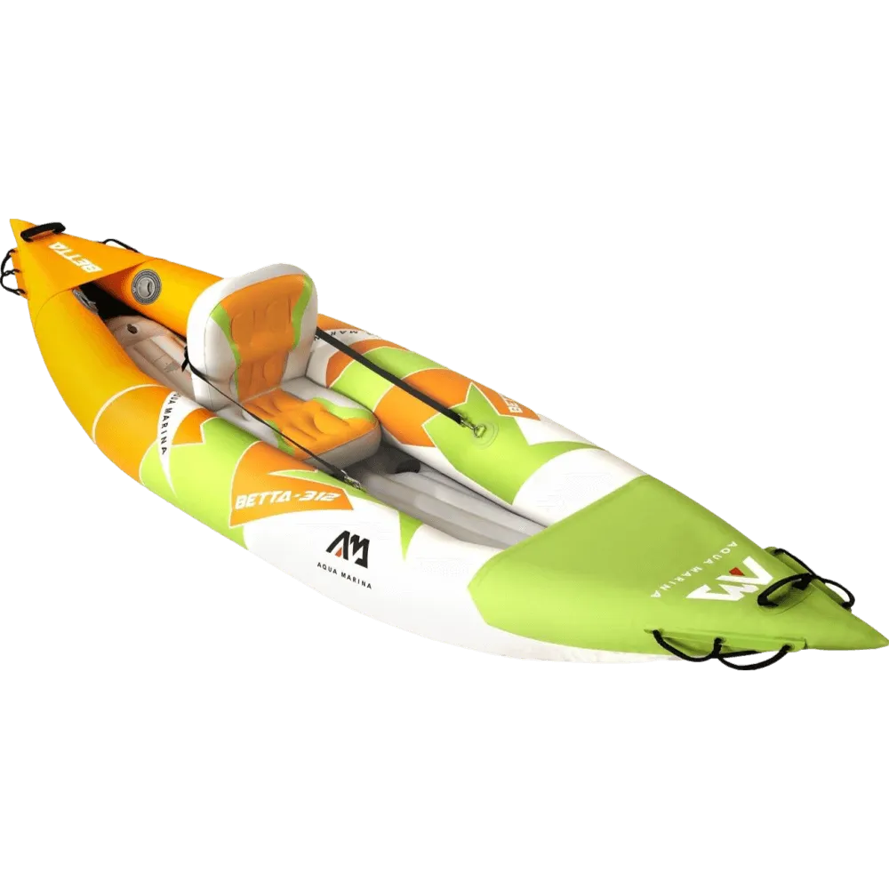 קיאק מתנפח Aqua Marina BETTA BE312 – 312x80 ס"מ – משקל 9.1 ק"ג – מושב יחיד – עומס עד 95 ק"ג