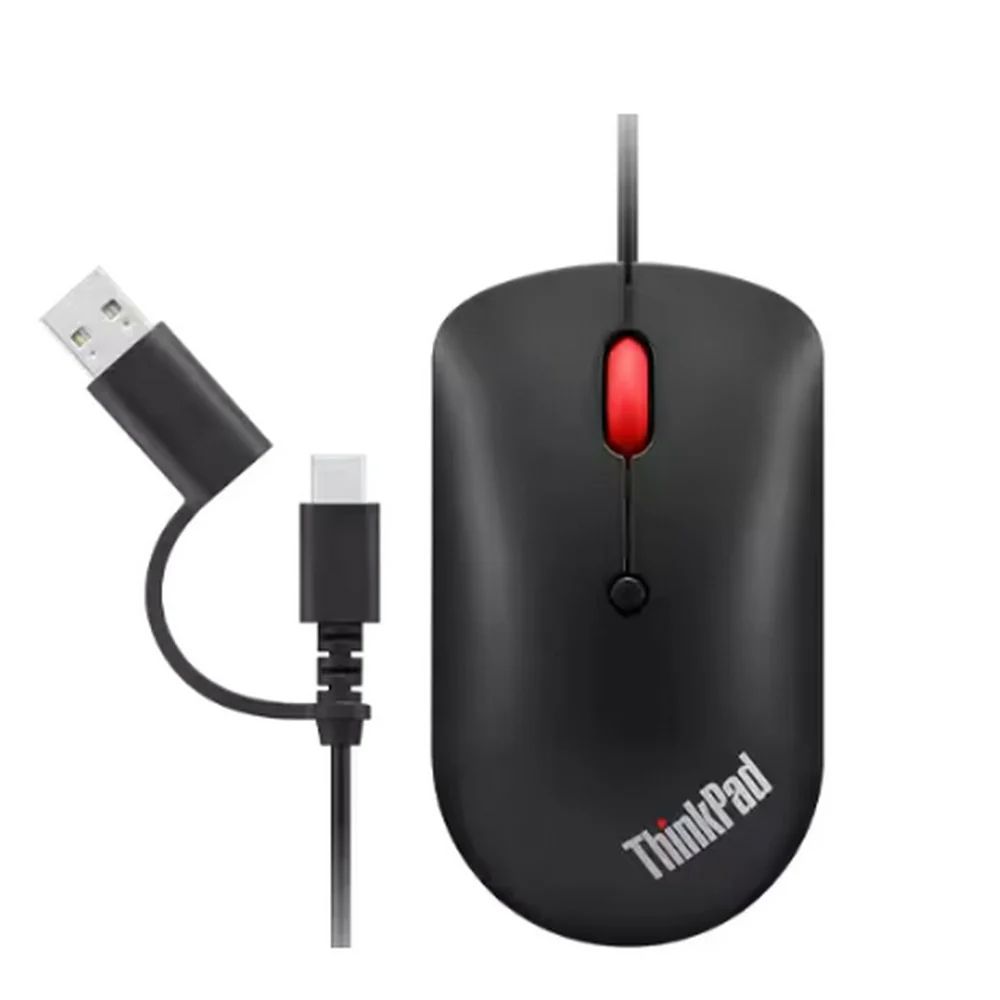 עכבר חוטי קומפקטי Lenovo ThinkPad – חיבור USB-C