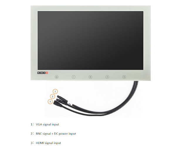 מסך מוניטור לבן 7  PR-IPS7-W