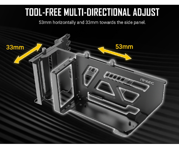 תופסן אנכי Antec Shift Vertical GPU Bracket incl PCIE4.0 riser