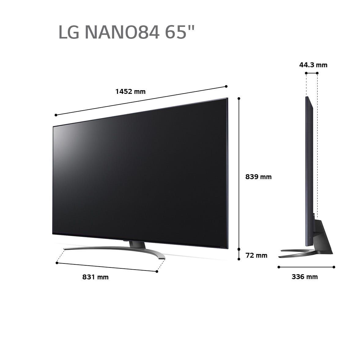 טלוויזיה 65 חכמה LG NANO CELL ברזולוציית 4K דגם: 65NANO846QA