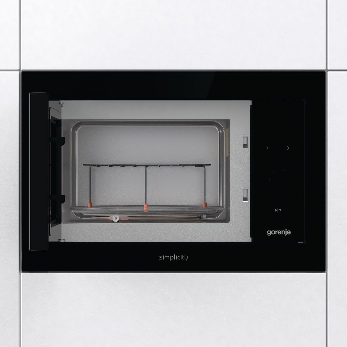 מיקרוגל בנוי gorenje שחור 23 ליטר דגם BM235G1SYB