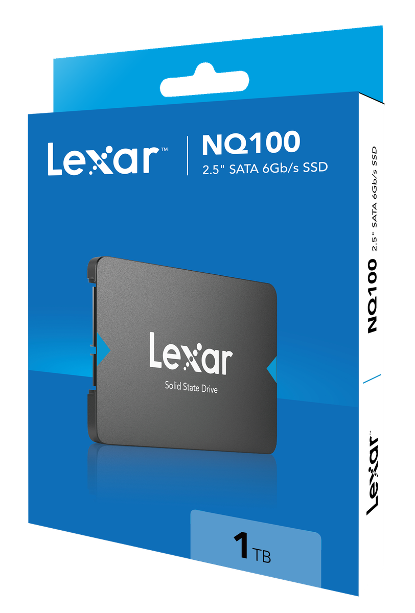כונן SSD פנימי Lexar NQ100 – קיבולת 1TB – ממשק SATA – פורם פקטור 2.5 אינץ'