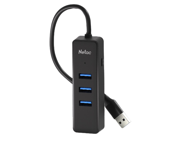 מתאם רשת ומפצל USB Netac – ממשק USB – מהירות 10/100/1000Mbps – 3 יציאות USB 3.0 – שנת אחריות
