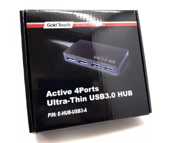 מפצל אקטיבי GOLDTOUCH ACTIVE 4 Ports Ultra-Thin USB 3.0 HUB