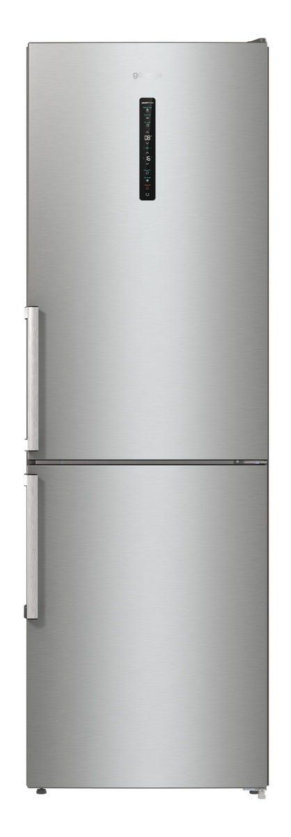 מקרר 2 דלתות gorenje  מקפיא תחתון 329 ליטר בצבע נירוסטה דגם NRC6193SXL5