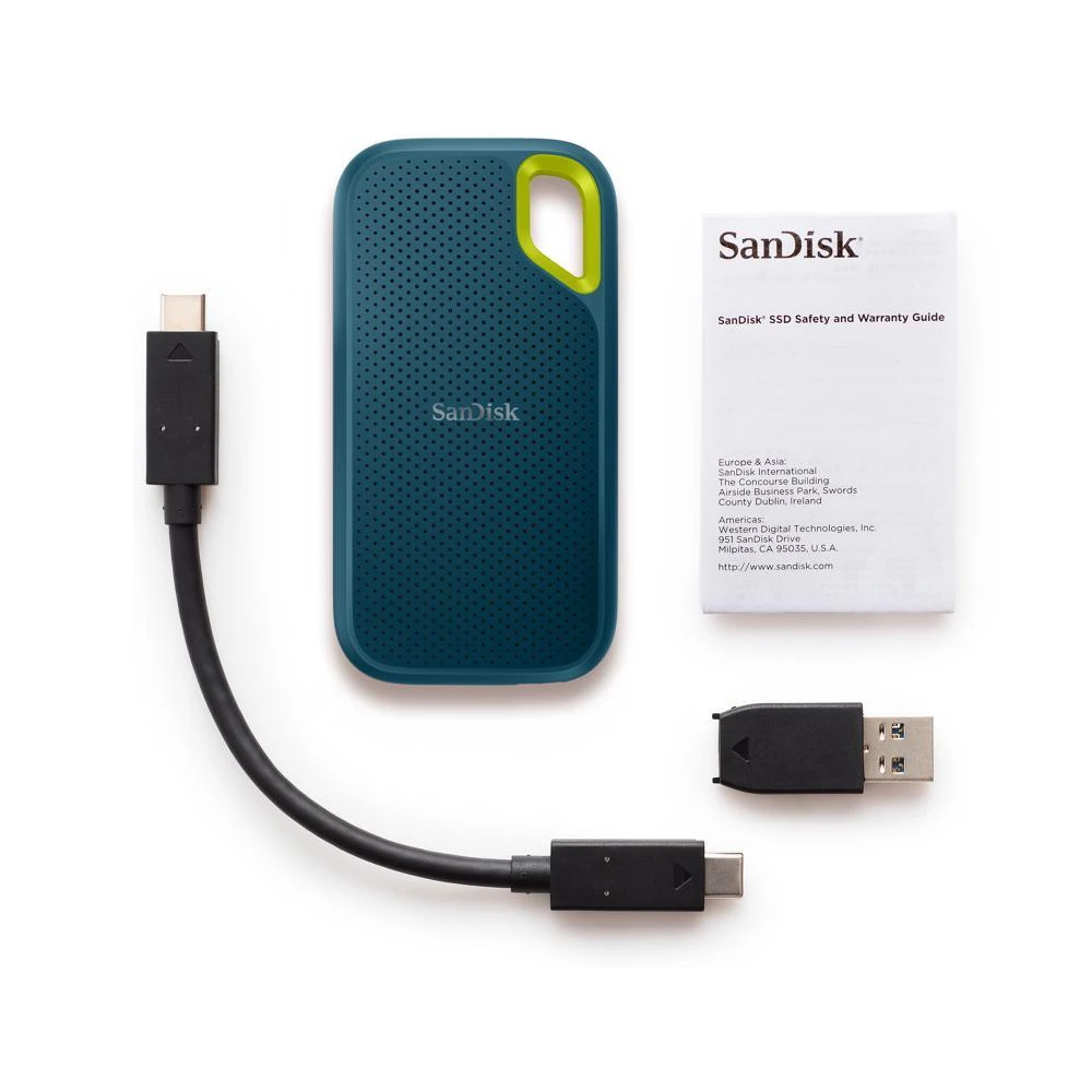 כונן חיצוני 1T טורקיז  SanDisk SSD E61 2.5