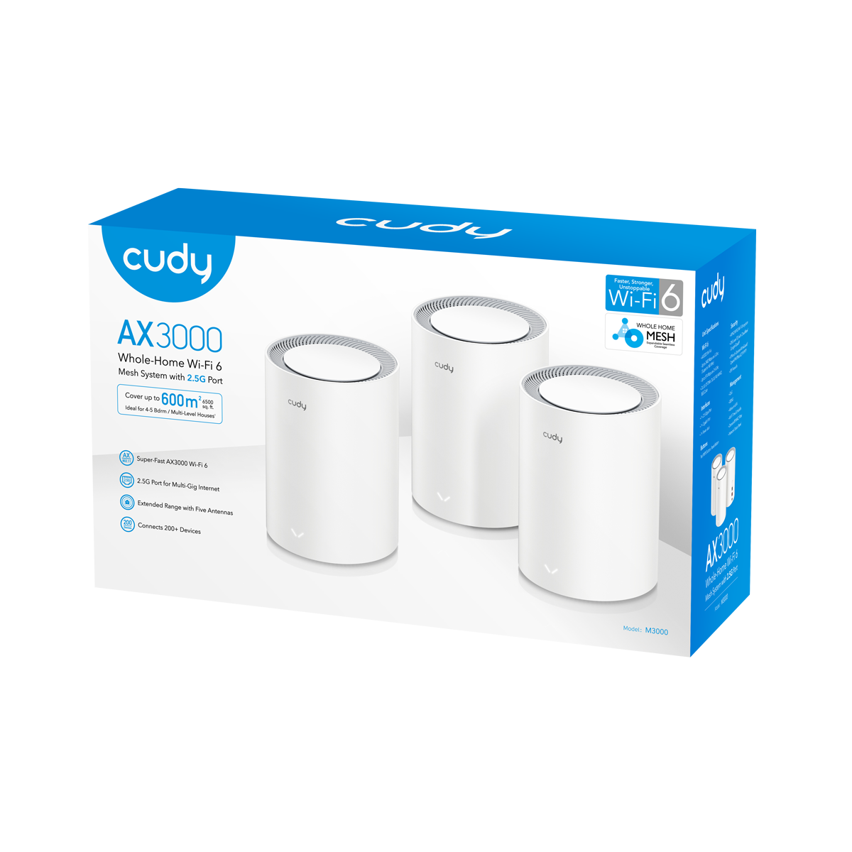 CUDY M3000 3-Pack M3000(3-Pack) -IL-V2.0