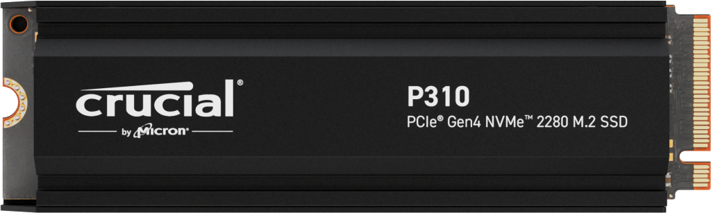 Crucial SSD P310 4TB PCIe Gen4 2280 NVMe M.2 with heatsink