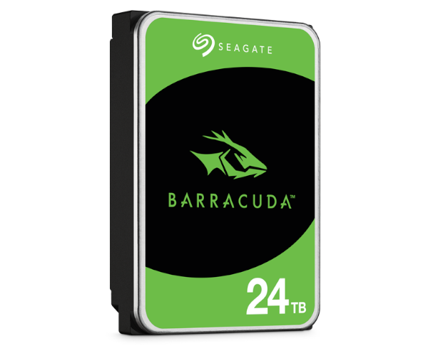 כונן קשיח פנימי Seagate BarraCuda – נפח 24TB – תצורה 3.5 אינץ' – מהירות 7200RPM – מטמון 512MB