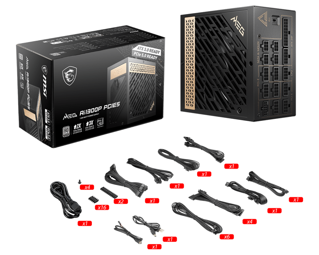 MSI MEG Ai1300P PCIE5 80+ PLATINUM