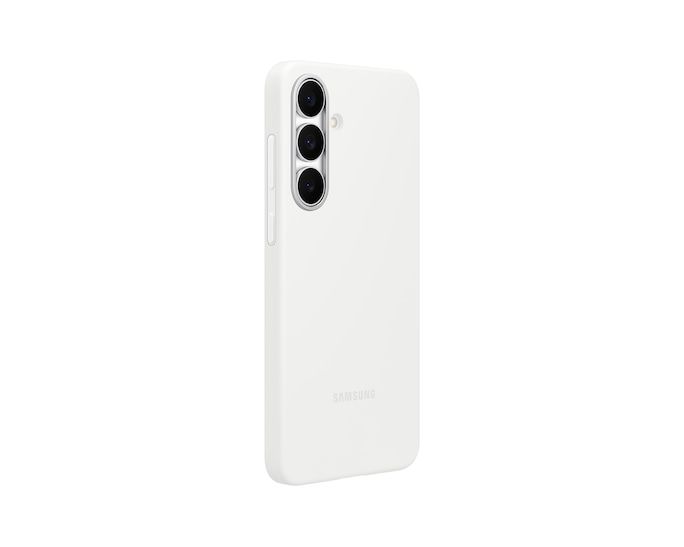 כיסוי סיליקון לבן עבור Galaxy S25 FE
