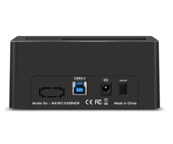 תחנת עגינה לדיסק בודד 3.5 2.5 MAIVO Single HDD DOCKING STATION