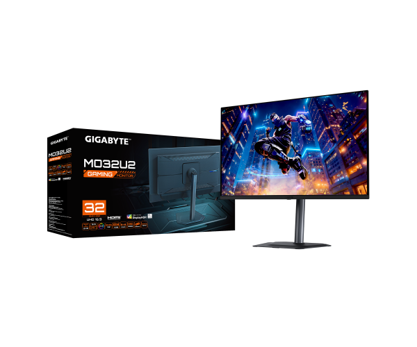 מסך Gigabyte MO32U2 EK 4K QD-OLED 0.03Ms 240Hz Adaptive Sync