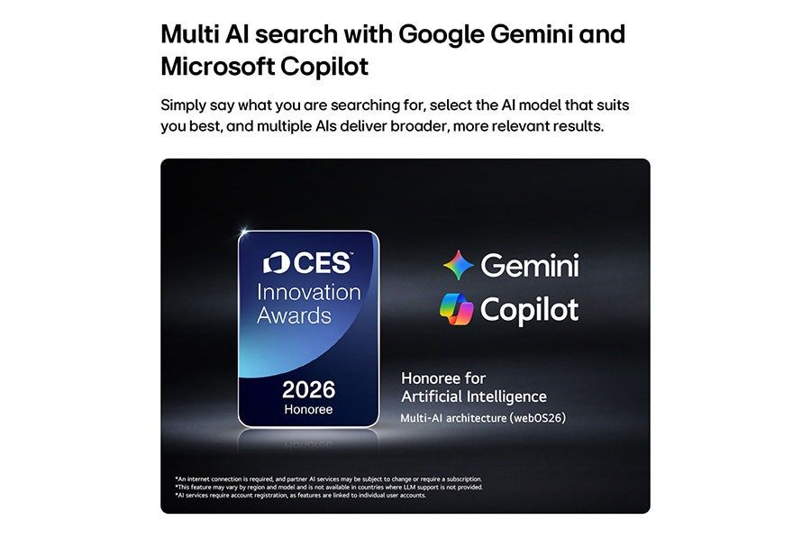 טלוויזיה חכמה LG OLED evo 83'' – 4K UHD – מעבד אלפא 11 AI – 120Hz – webOS 26 – דגם OLED83G66LW