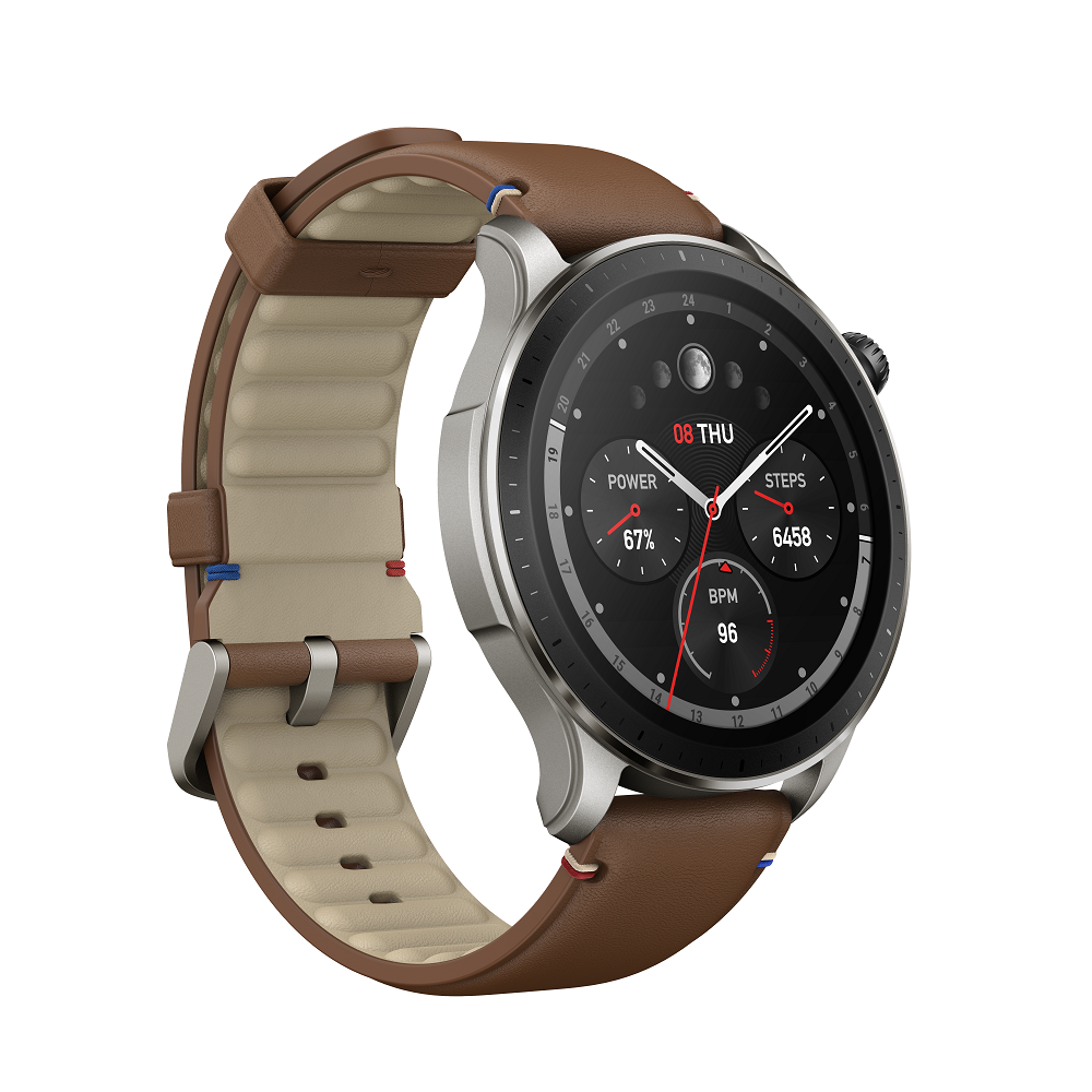 שעון חכם Amazfit דגם GTR 4 צבע Brown Leather