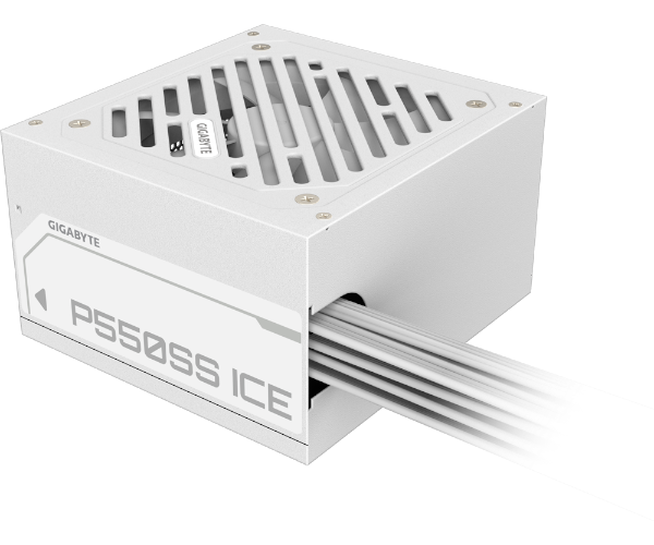 ספק כוח GIGABYTE P550SS ICE 550W 80 PLUS Silver White