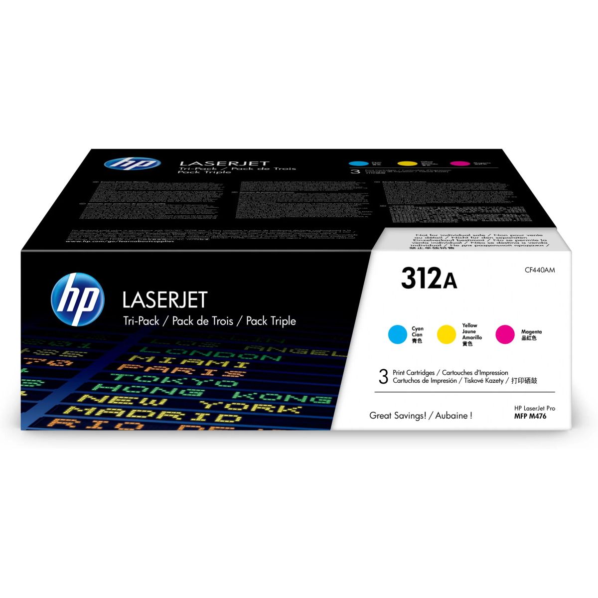מארז טונרים HP312A CF381-3 מקורי