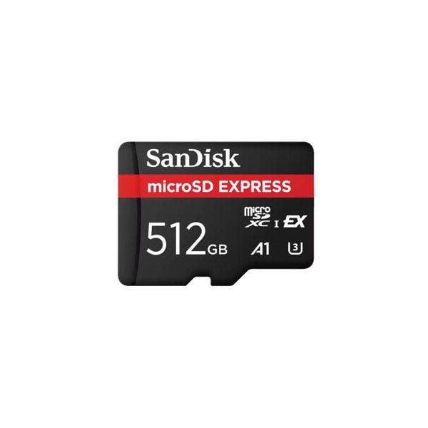 כרטיס זיכרון microSD Express בנפח 512GB מבית Sandisk דגם SDSQXFN-512G-GN4NN