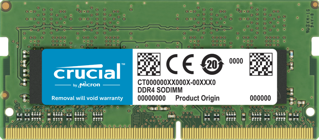 זכרון לנייד Crucial – קיבולת 32GB – סוג DDR4 SODIMM – מהירות 3200MHz