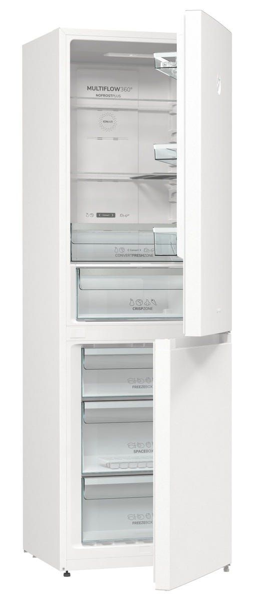 מקרר gorenje  מקפיא תחתון 300 ליטר בגימור לבן דגם NRK6192SYW
