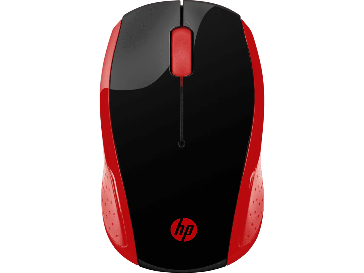 עכבר אלחוטי HP 200 – חיישן אופטי – מקלט ננו – אדום