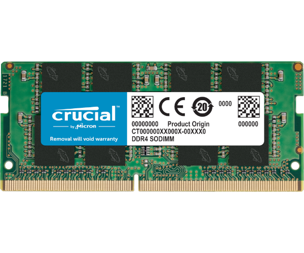 זכרון לנייד Crucial DDR4 16GB 3200Mhz So-Dim C22 1.2V
