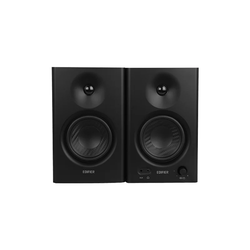 רמקולי סטודיו מוגברים Edifier MR4 – הספק 21W + 21W – טווח תדרים 60Hz–20kHz – צבע שחור