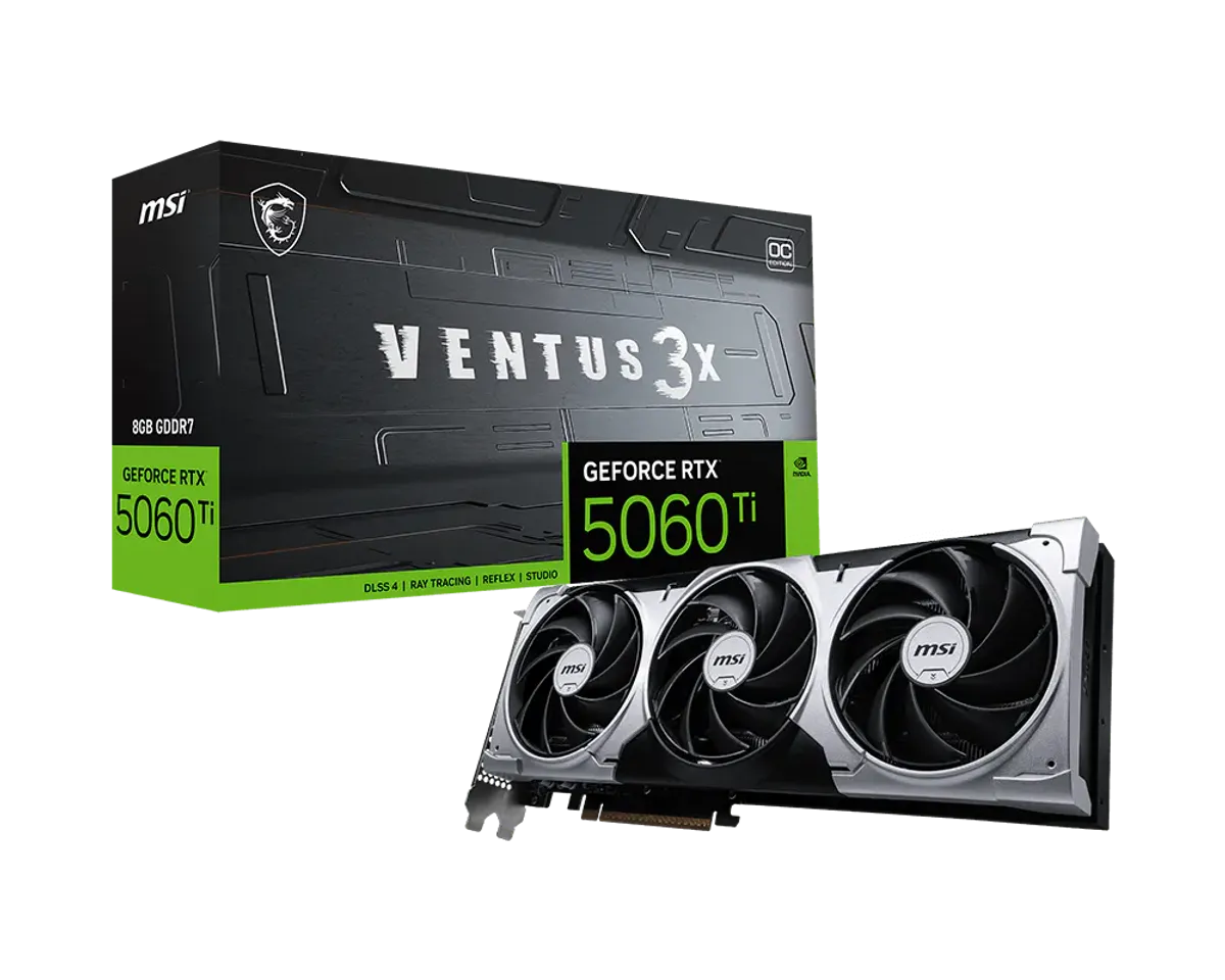 כרטיס מסך RTX 5060 Ti 8G VENTUS 3X OC 4711377337649