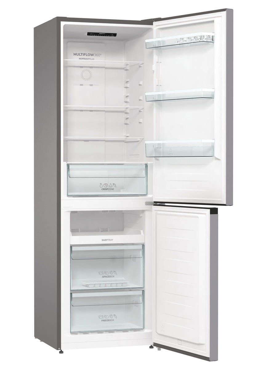 מקרר 2 דלתות gorenje  מקפיא תחתון 363 ליטר בגימור נירוסטה דגם NRK6191PS4