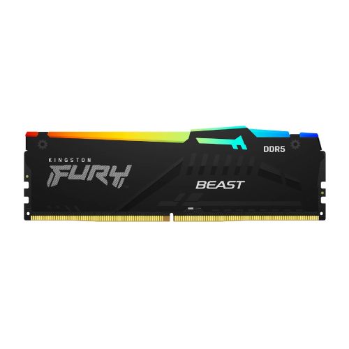 זיכרון Kingston FURY Beast RGB DDR5 16GB 6000MT/s CL36 שחור EXPO