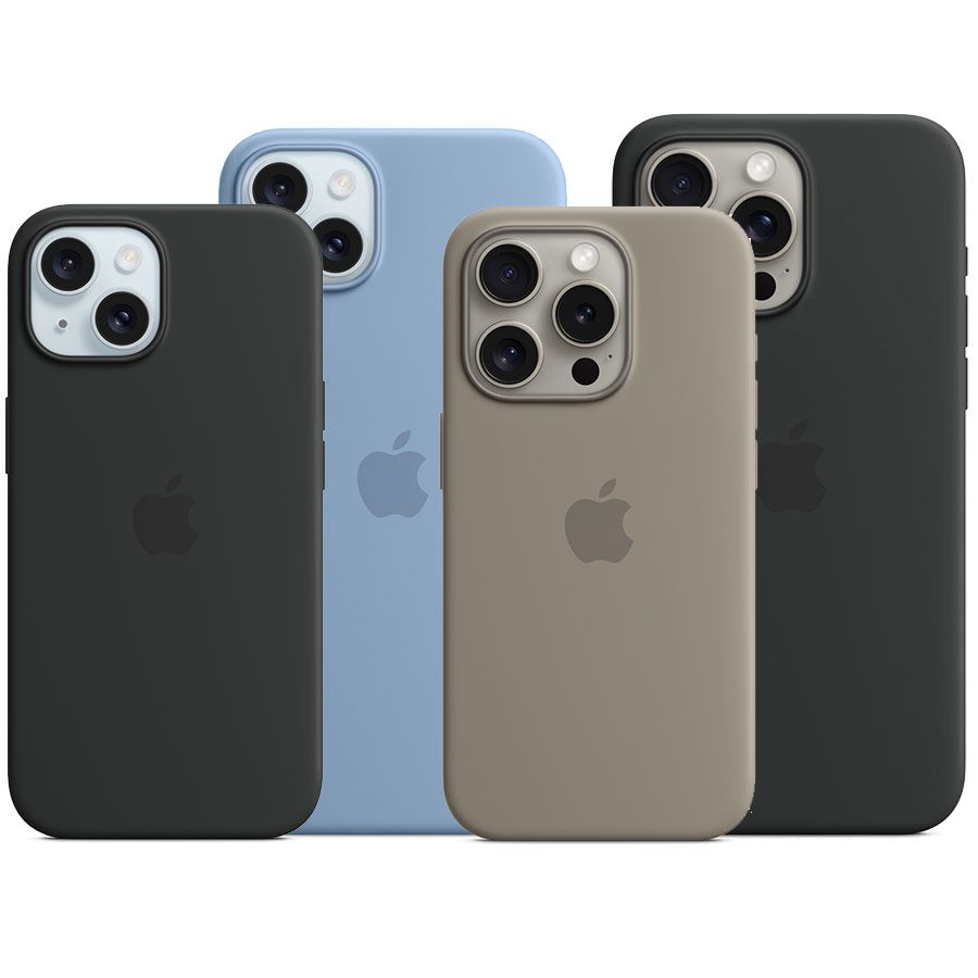 iPhone 15 Series Silicone Cases with MagSafe - Winter Blue