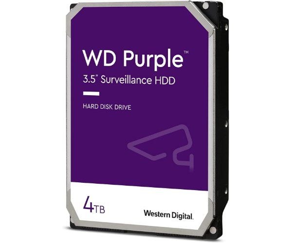 דיסק קשיח פנימי לנייח WD 4TB Purple 5400rpm 128MB 3.5