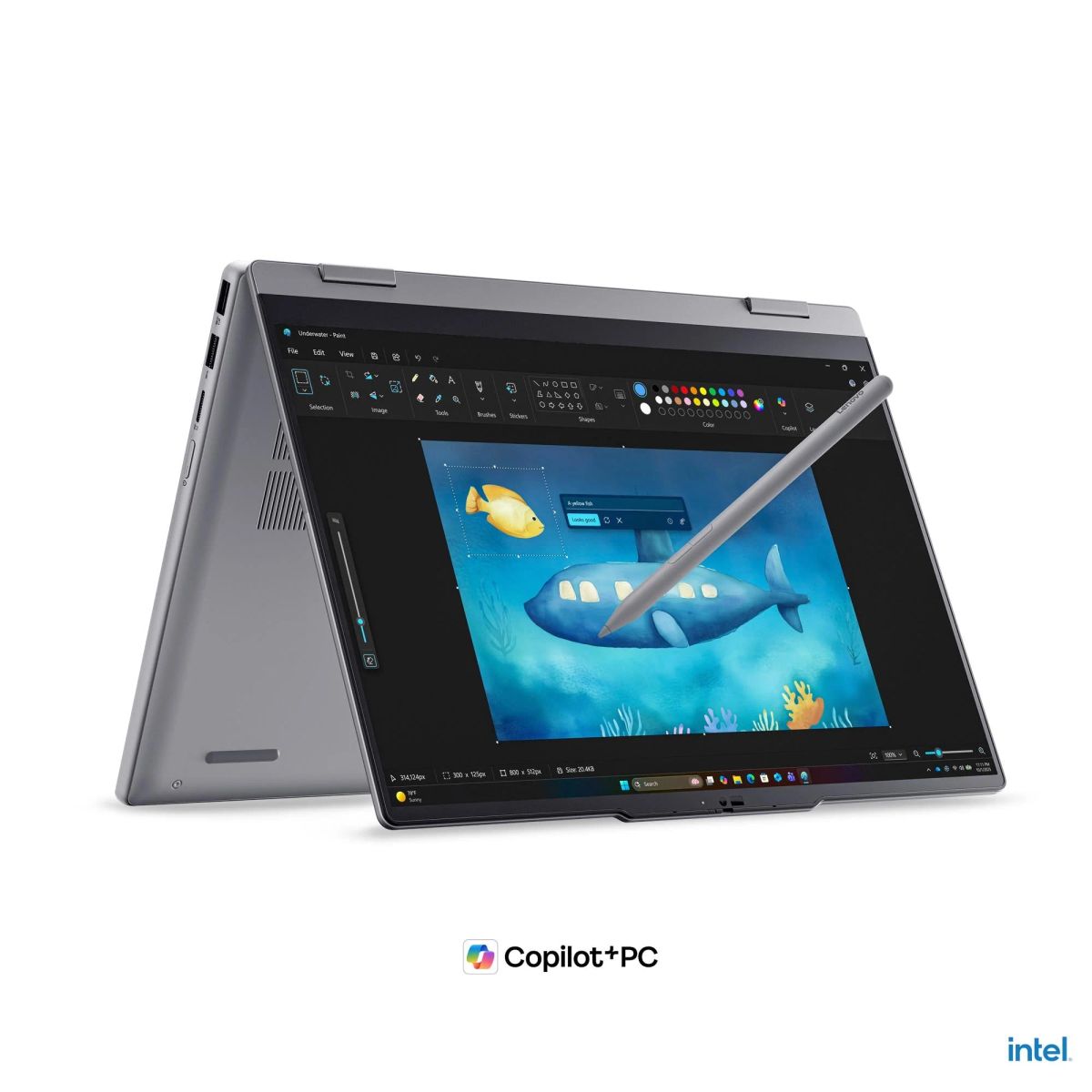 מחשב נייד Lenovo ThinkBook 14 2-in-1 – מעבד Core Ultra 5 325 – זכרון 16GB – כונן 512GB SSD – מ.גרפי Intel Graphics – מסך מגע 14" – צבע כסוף