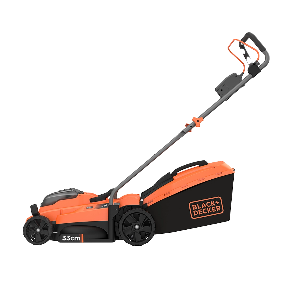 מכסחת דשא נטענת Black+Decker BCMW3318N – רוחב כיסוח 33 סמ