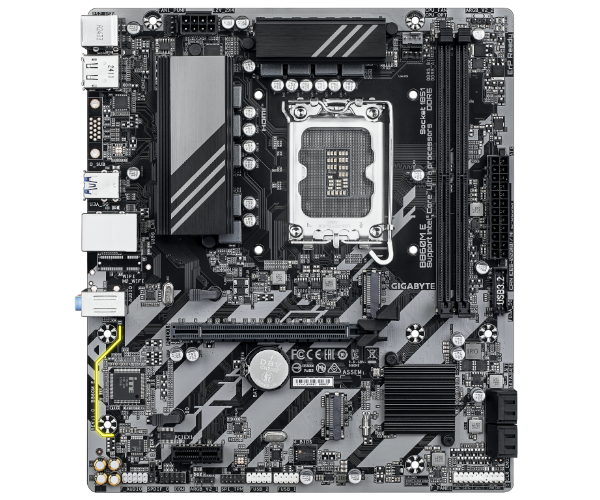 לוח אם Gigabyte B860M E Gen5 – שקע LGA 1851 – chipset B860 – גודל Micro ATX – זיכרון DDR5