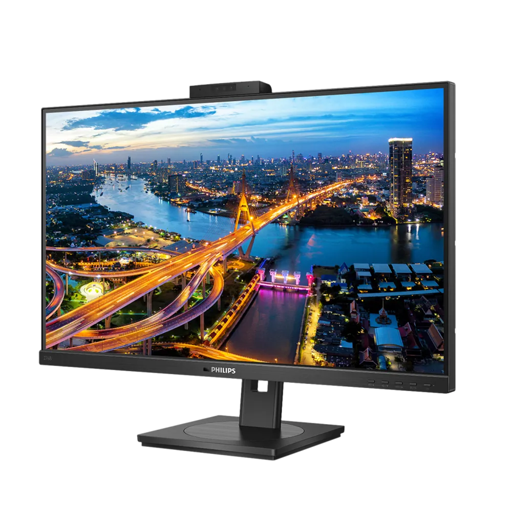 מסך מחשב PHILIPS 27 אינץ' IPS USB-C עם תחנת עגינה מובנית וסטנד מתכוונן באחריות יבואן רשמי