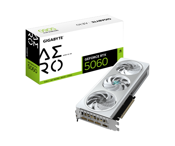 כרטיס מסך Gigabyte GeForce RTX 5060 AERO OC 8GB