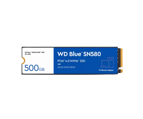 כונן SSD פנימי WD Blue SN5000 – נפח 500GB – ממשק NVMe PCIe Gen4 x4 – תצורת M.2 2280