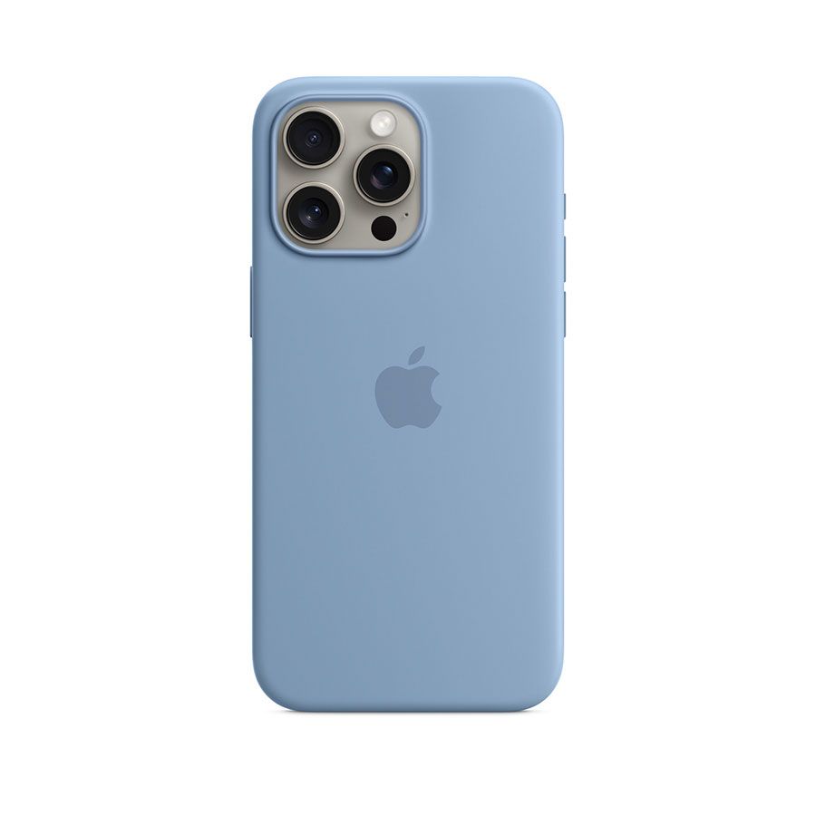 iPhone 15 Series Silicone Cases with MagSafe - Winter Blue