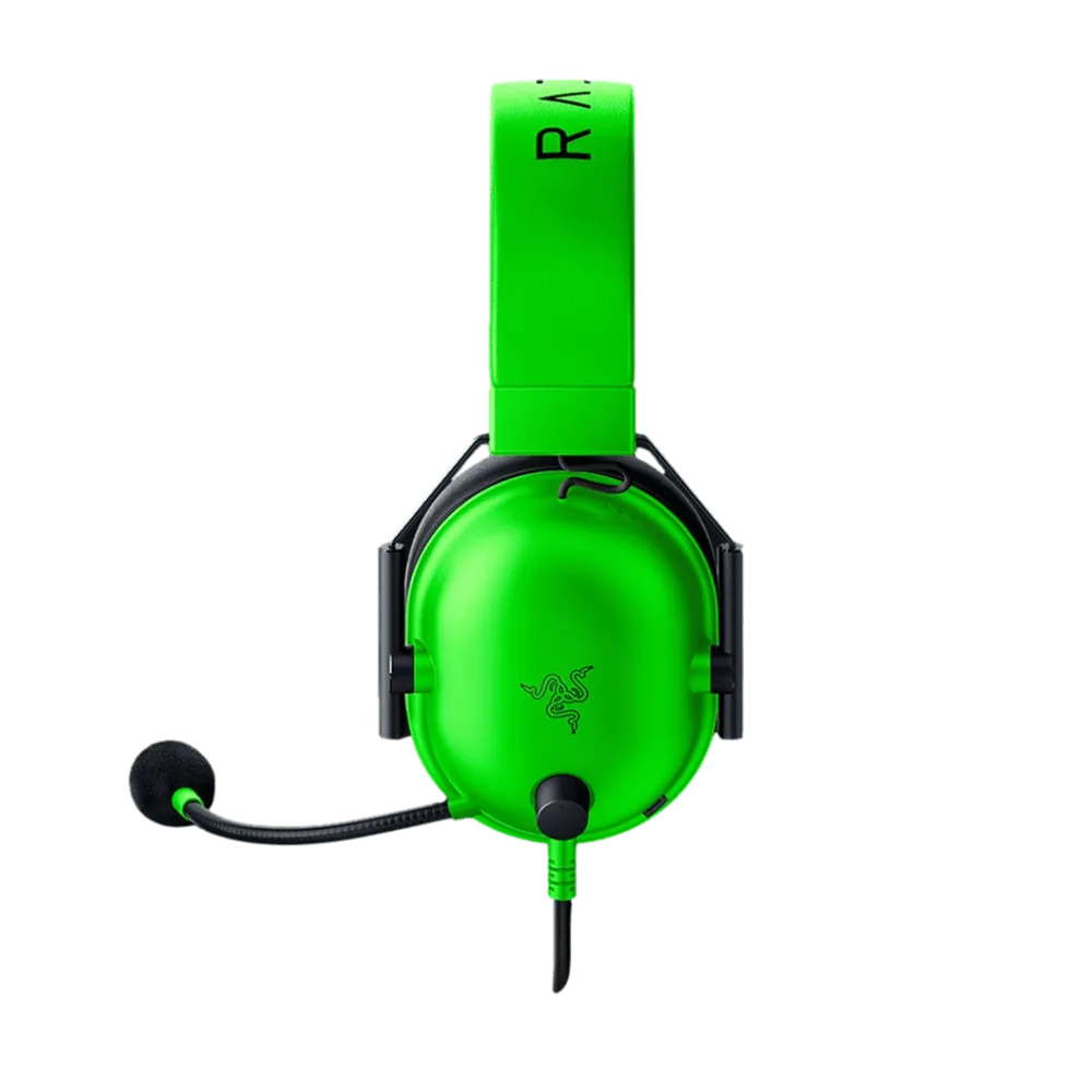 אוזניות גיימינג Razer BlackShark V2 X – מיקרופון ברור – בידוד רעשים – ירוק