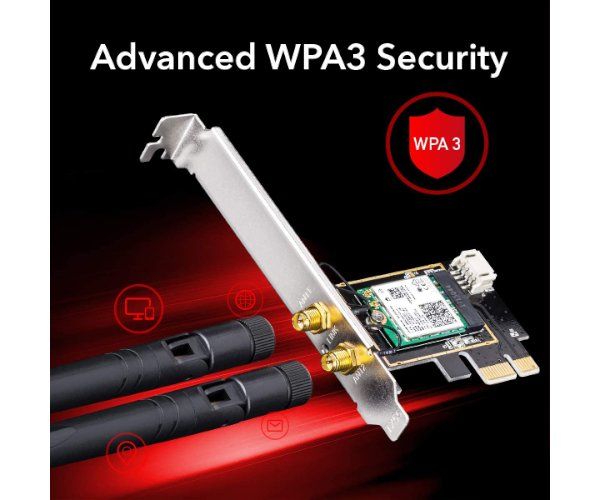 כ.רשת אלחוטי Cudy WE3000 AX200 WIFI 6 Bluetooth 5.2 PCI-E