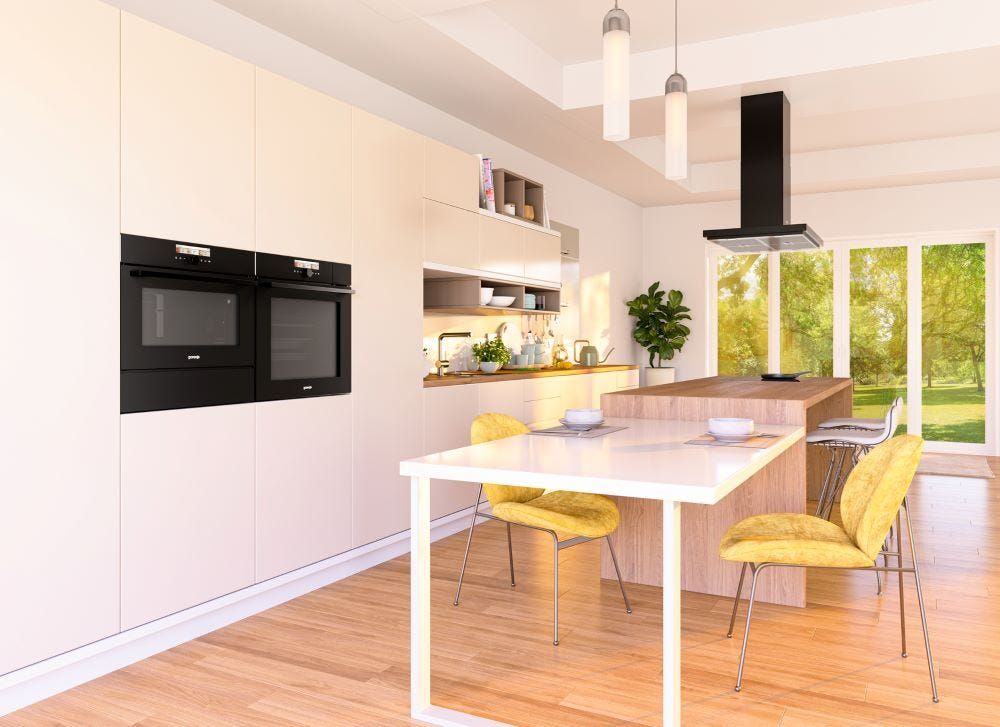 תנור בנוי gorenje משולב מיקרו 45 סמ דגם BCM598S17BG
